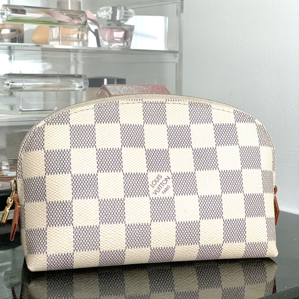 Louis Vuitton cosmetic pouch pm Damier Azur